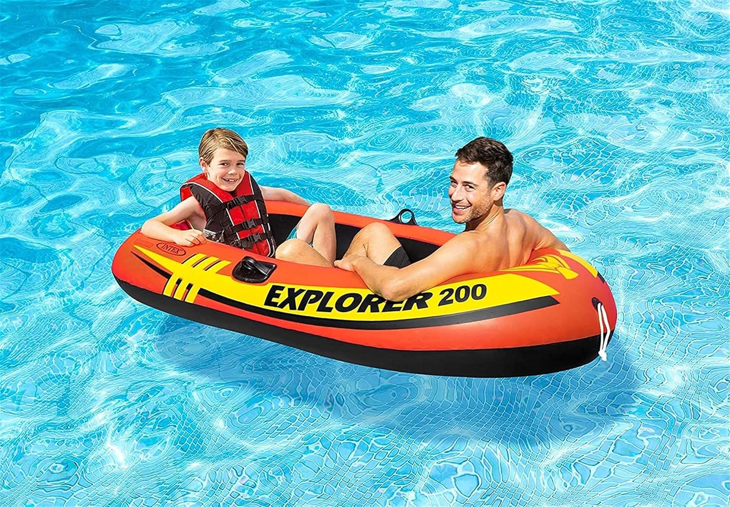 2 Person Inflatable Fishing Boat with Oars Pump Y4186