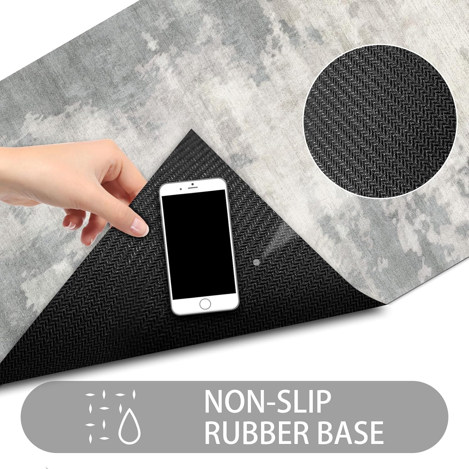 47'' x 31'' Absorbent Non-Slip Low Profile Rubber Floor Mat L93376
