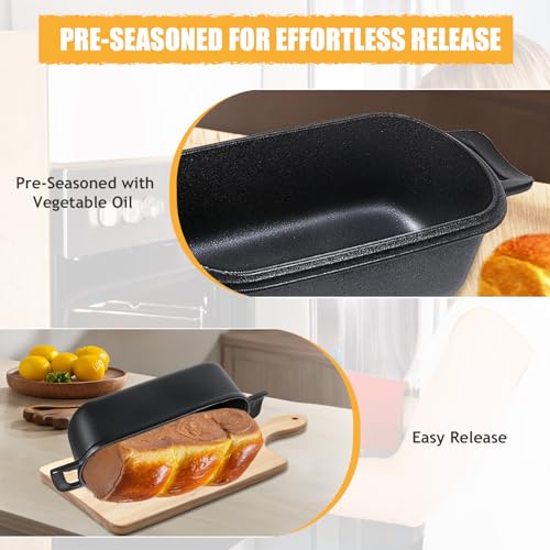 Cast Iron Loaf Pan with Lid W9585
