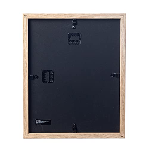 11” x 11” Dark Oak Wooden Shadow Box Frame with Tempered Glass A2300