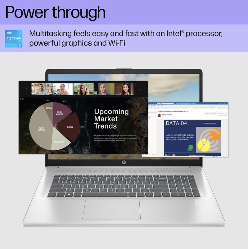 17.3'' FHD IPS Anti-Glare Display Laptop, 6-Core Intel i3-1215U, 16GB RAM, 1TB SSD, Windows 11 Pro T3560