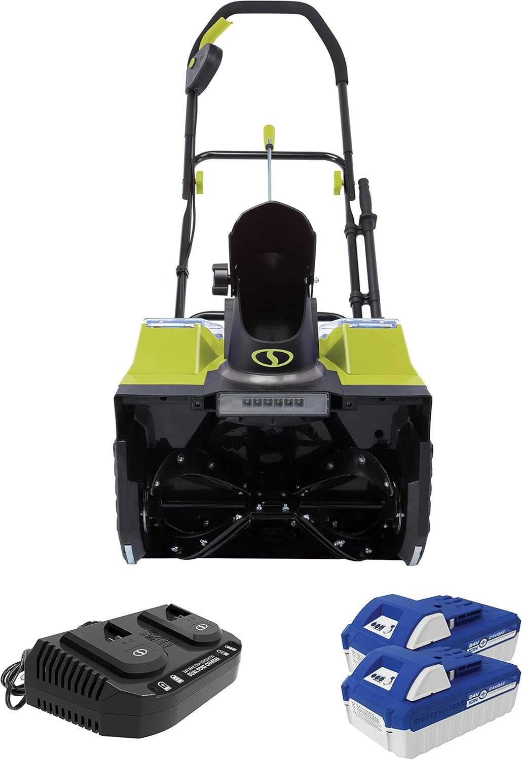 48-Volt Cordless Snow Blower, 18-Inch, with 2 x 4.0-Ah Batteries and Charger M9556