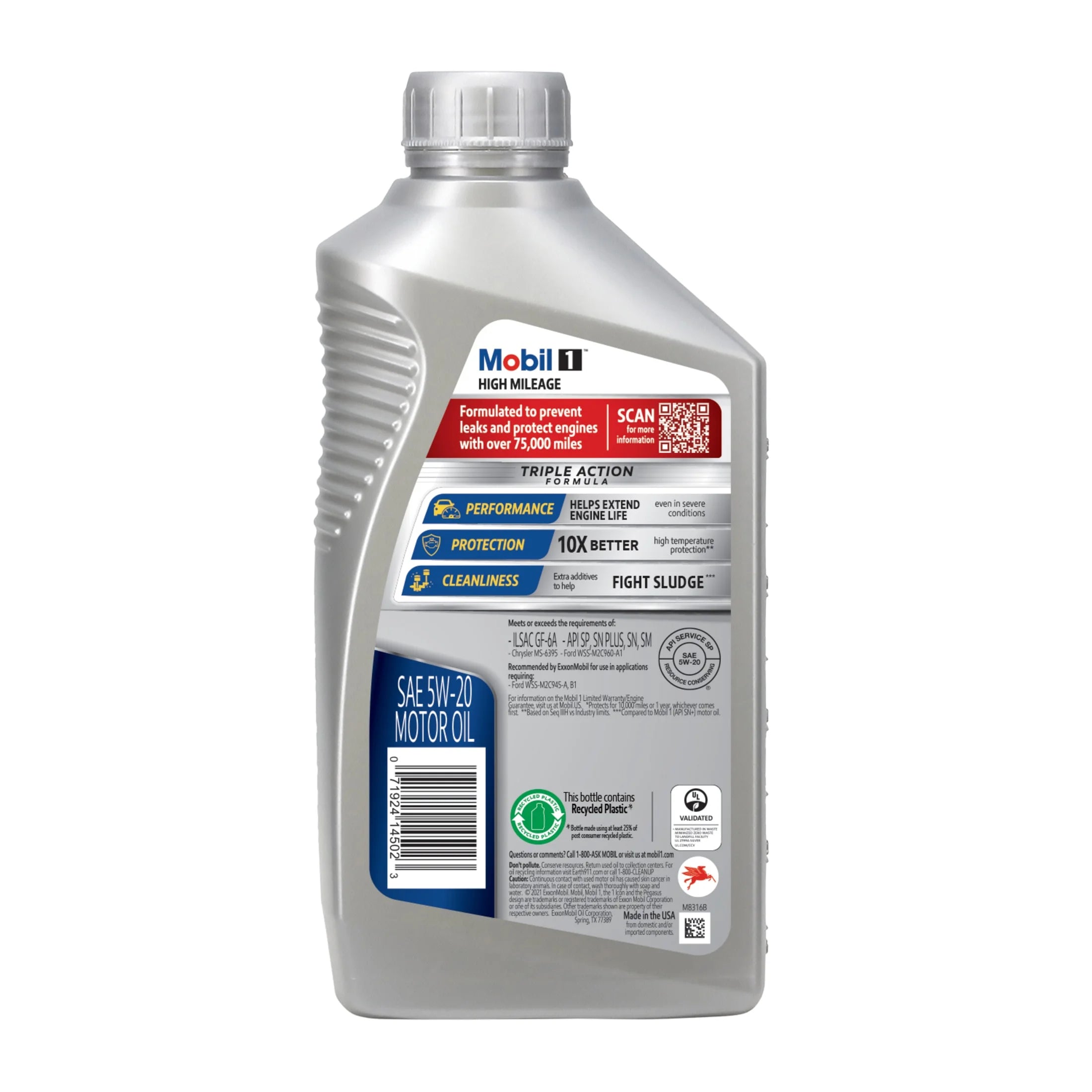 Full Synthetic Motor Oil 5W-20, 1 Quart D1693