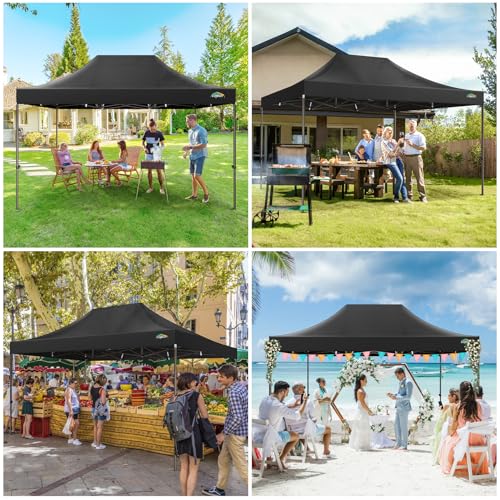 10x20 Pop up Canopy Tent with 6 Sidewalls and Roller Bag X3100