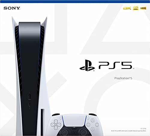 Playstation 5 Disc Version Console - Additional Controller, 825GB SSD (Renewed) B6375