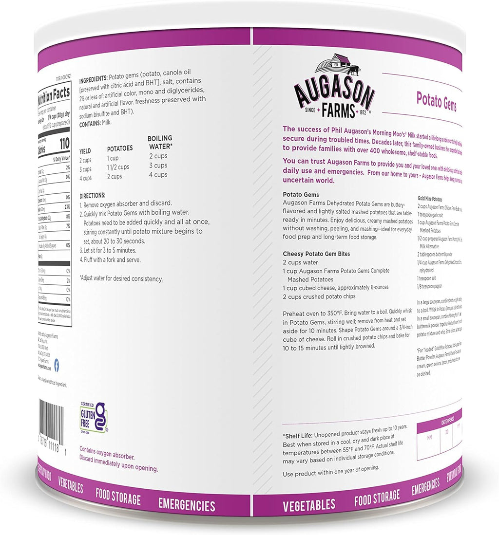 3 lbs Mashed Potatoes No. 10 Can E3080