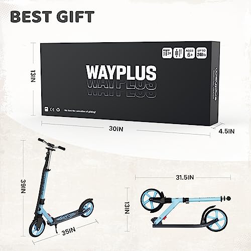 Kick Scooter, Foldable, Lightweight, 8IN Wheels, Max Load 240 LBS O840