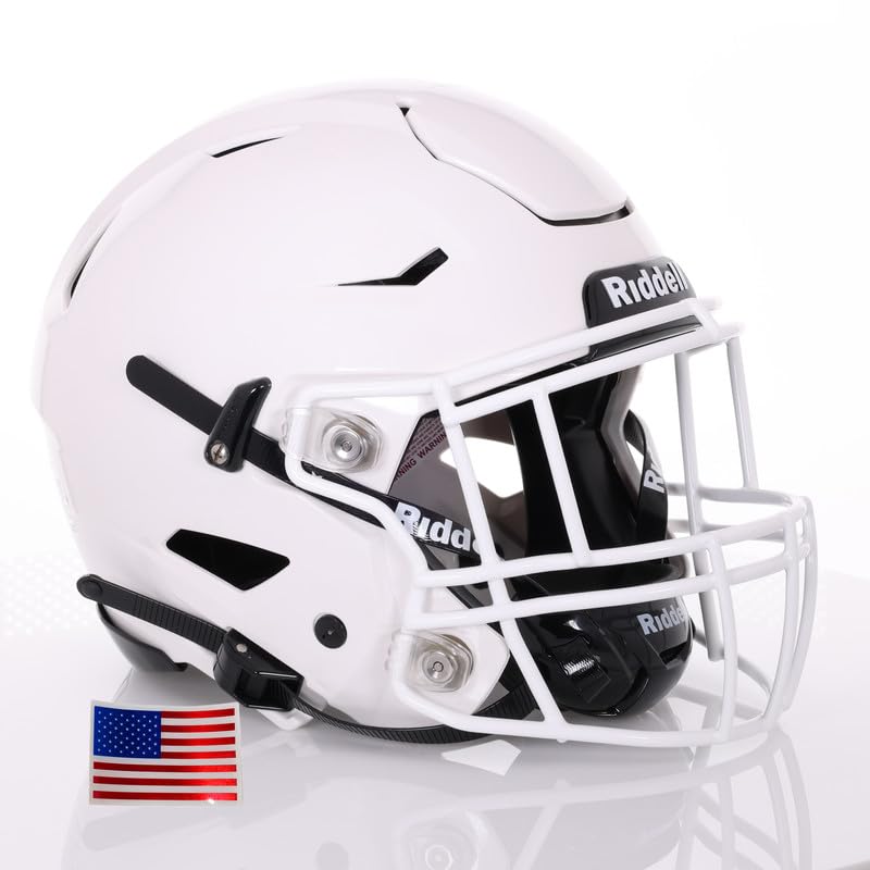 Adult Football Helmet with White Facemask F575968