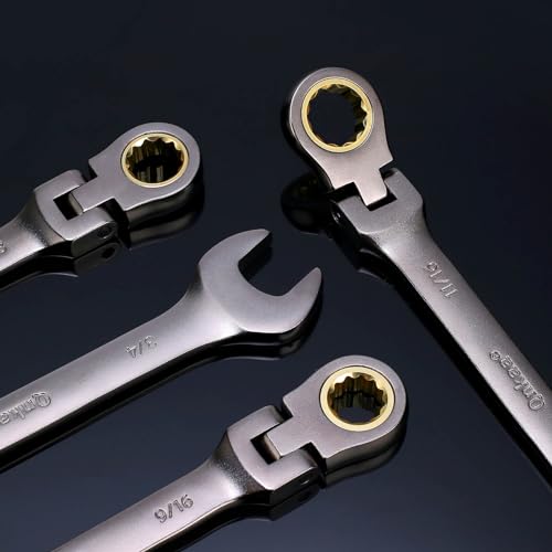 12pcs Flexible Ratchet Wrenches Set SAE 1/4” to 7/8” N401317