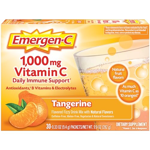 1000mg Vitamin C Powder with Antioxidants, B Vitamins and Electrolytes, Strawberry Kiwi Flavor - 30 Count Z25061