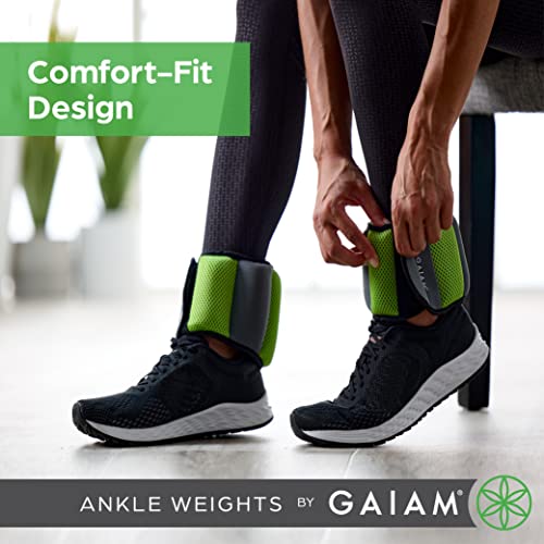 Ankle Weights Strength Training Weight Sets with Adjustable Straps (5lb & 10 Pound Sets) W628