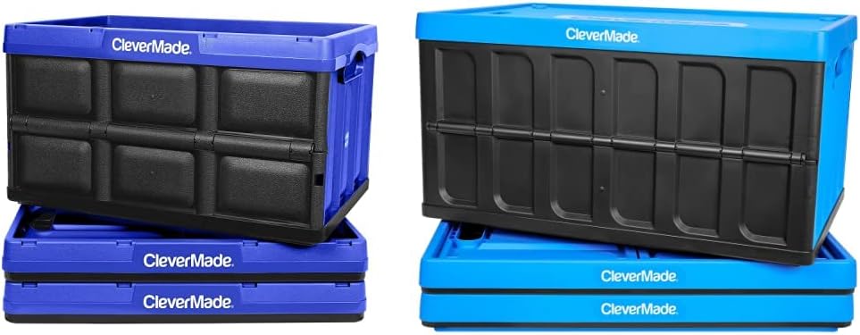 62L Collapsible Storage Bins (3 Pack) with Lids M8403
