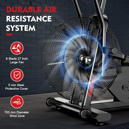 Exercise Bike with Air Resistance Bluetooth Fan Bike R3337