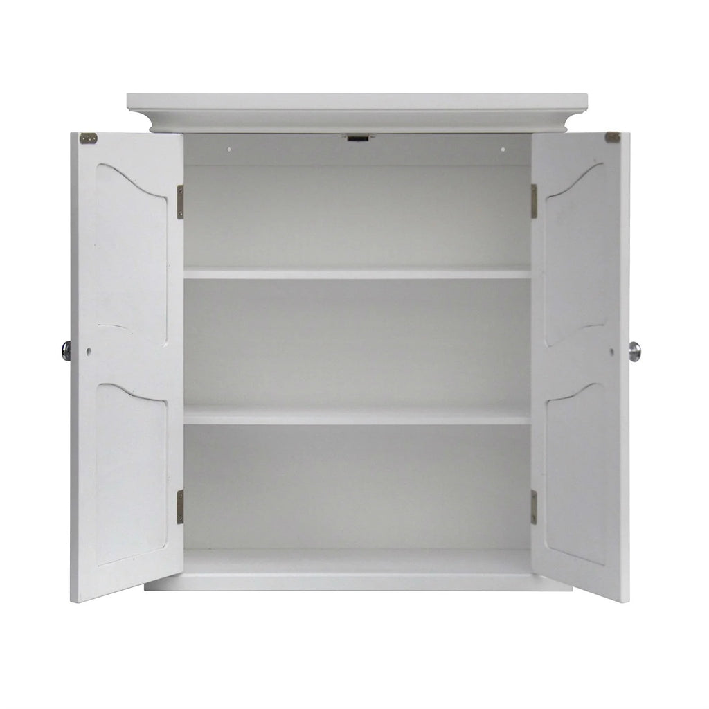 White 2 Door Bathroom Wall Cabinet Q202