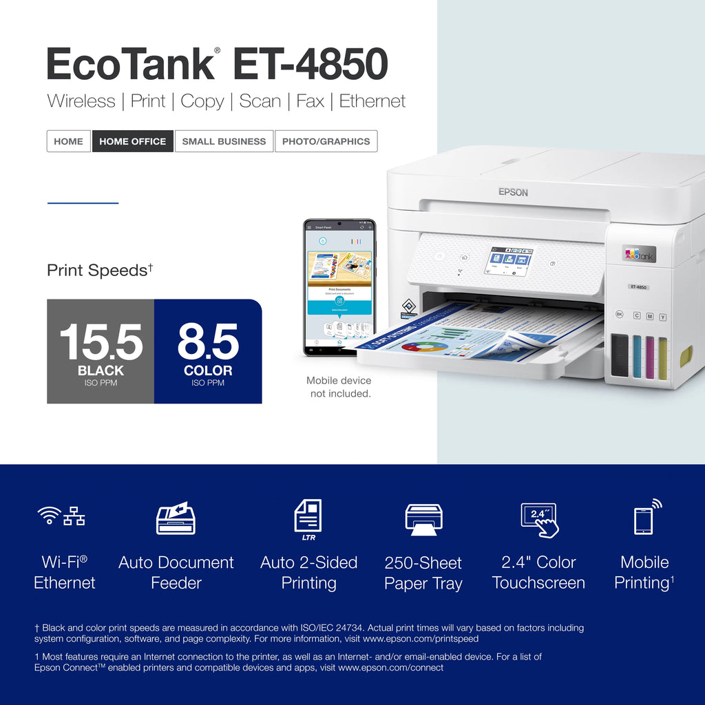 White All-in-One Supertank Printer N409673