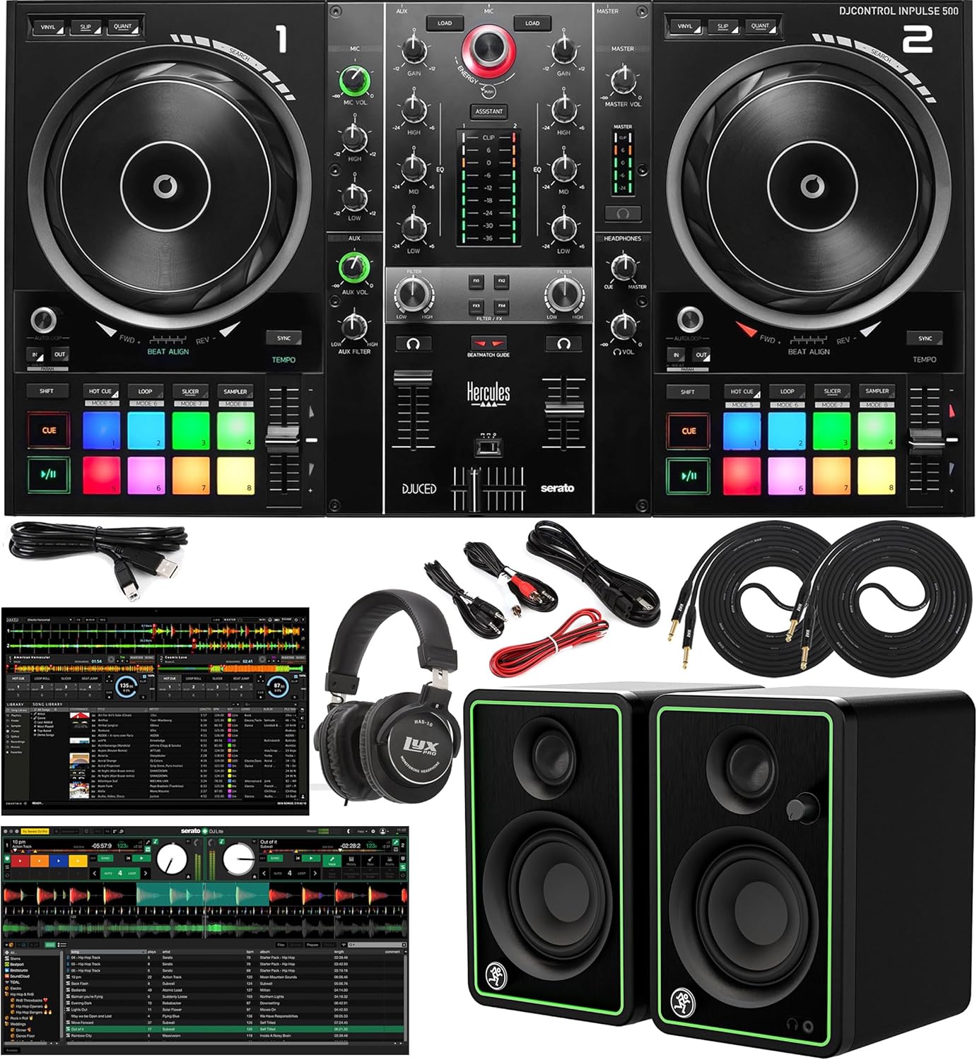 2-Channel DJ Controller with Studio Monitors A790