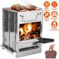 Folding Stainless Steel Camp Stove with Carry Bag T785507