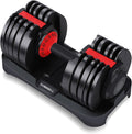 53LB 15 in 1 Adjustable Dumbbell Set with Anti-Slip Handle K7925