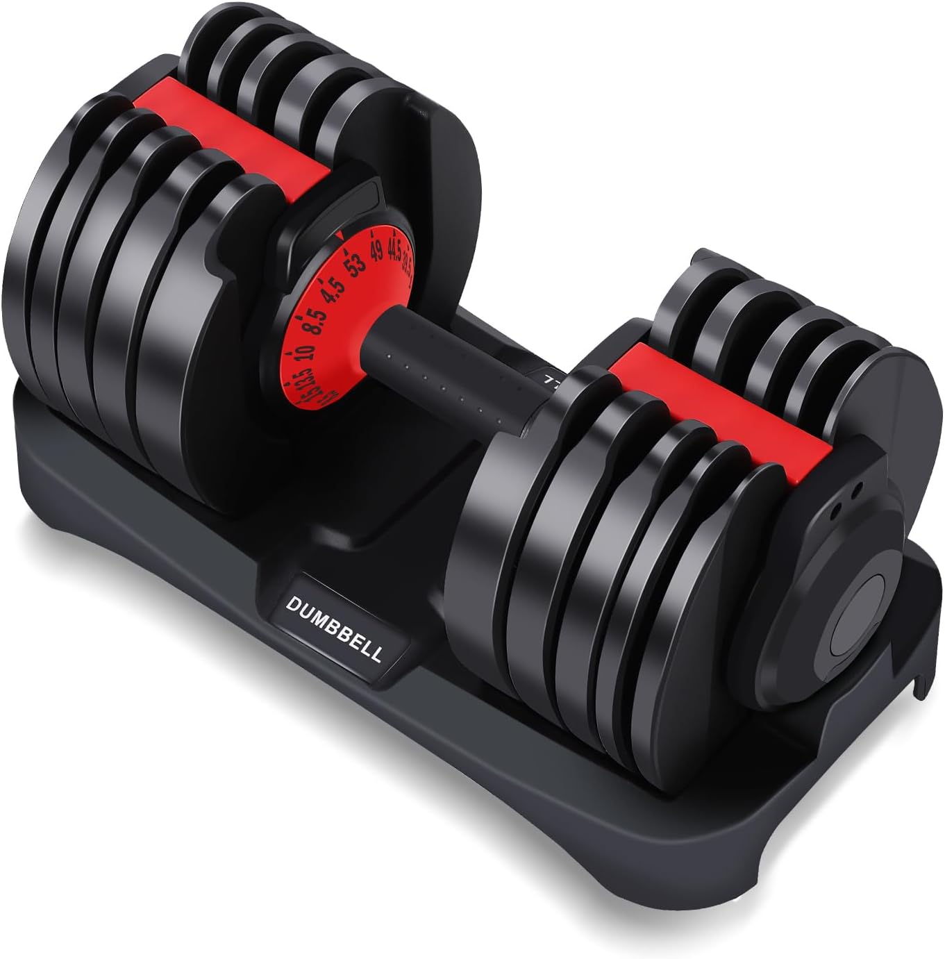 53LB 15 in 1 Adjustable Dumbbell Set with Anti-Slip Handle K7925