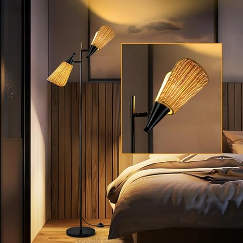 Gold Floor Lamp with Foot Switch Standing Lamp M73422
