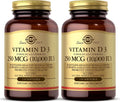 Vitamin D3 Cholecalciferol 250 MCG 10,000 IU 120 Count Pack of 2 U807