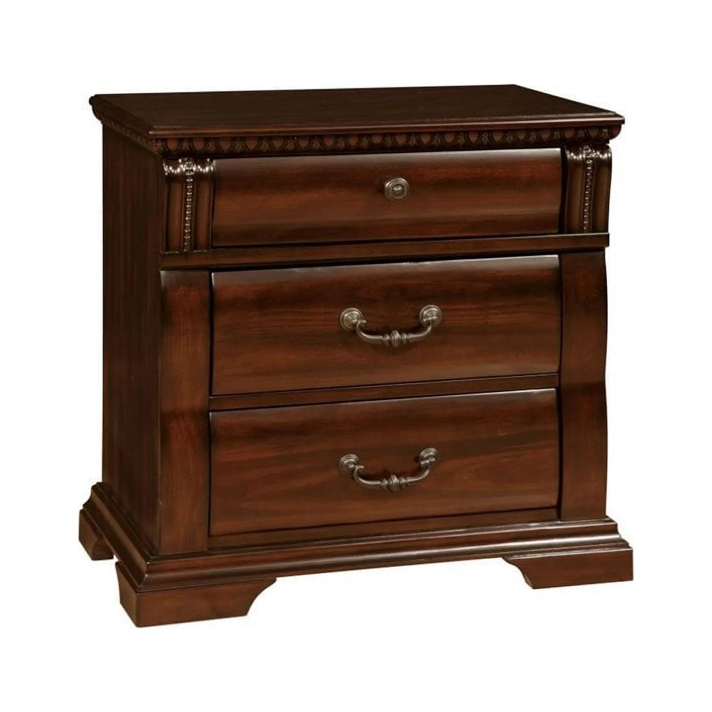 3 Drawer Cherry Nightstand T418481