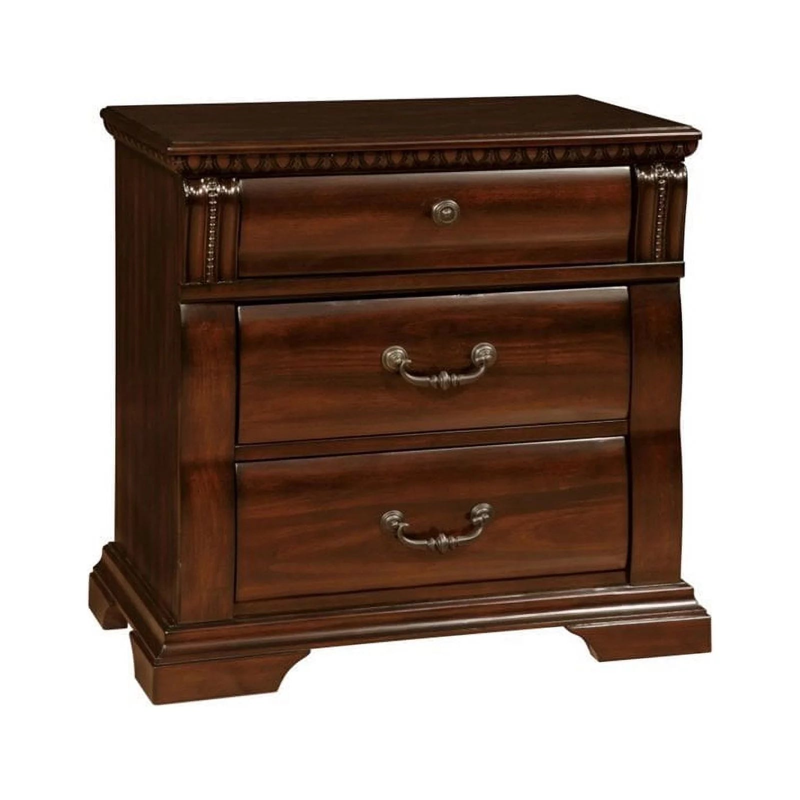 3 Drawer Cherry Nightstand T418481
