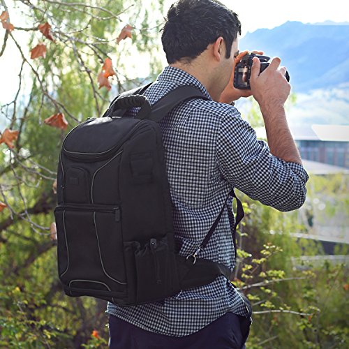 Green DSLR Camera Backpack with Laptop Compartment B38166