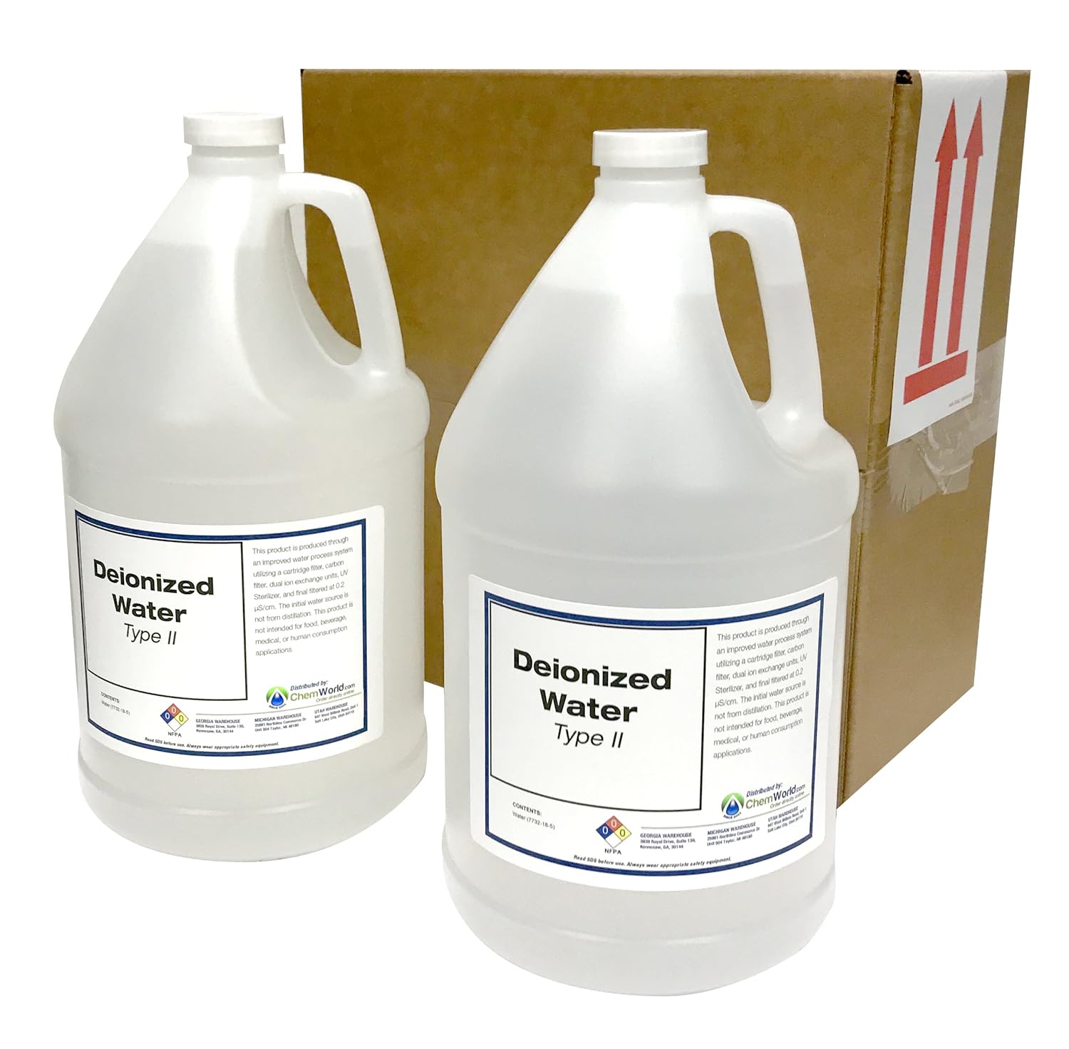 2x1 Gallons Deionized Water D5611