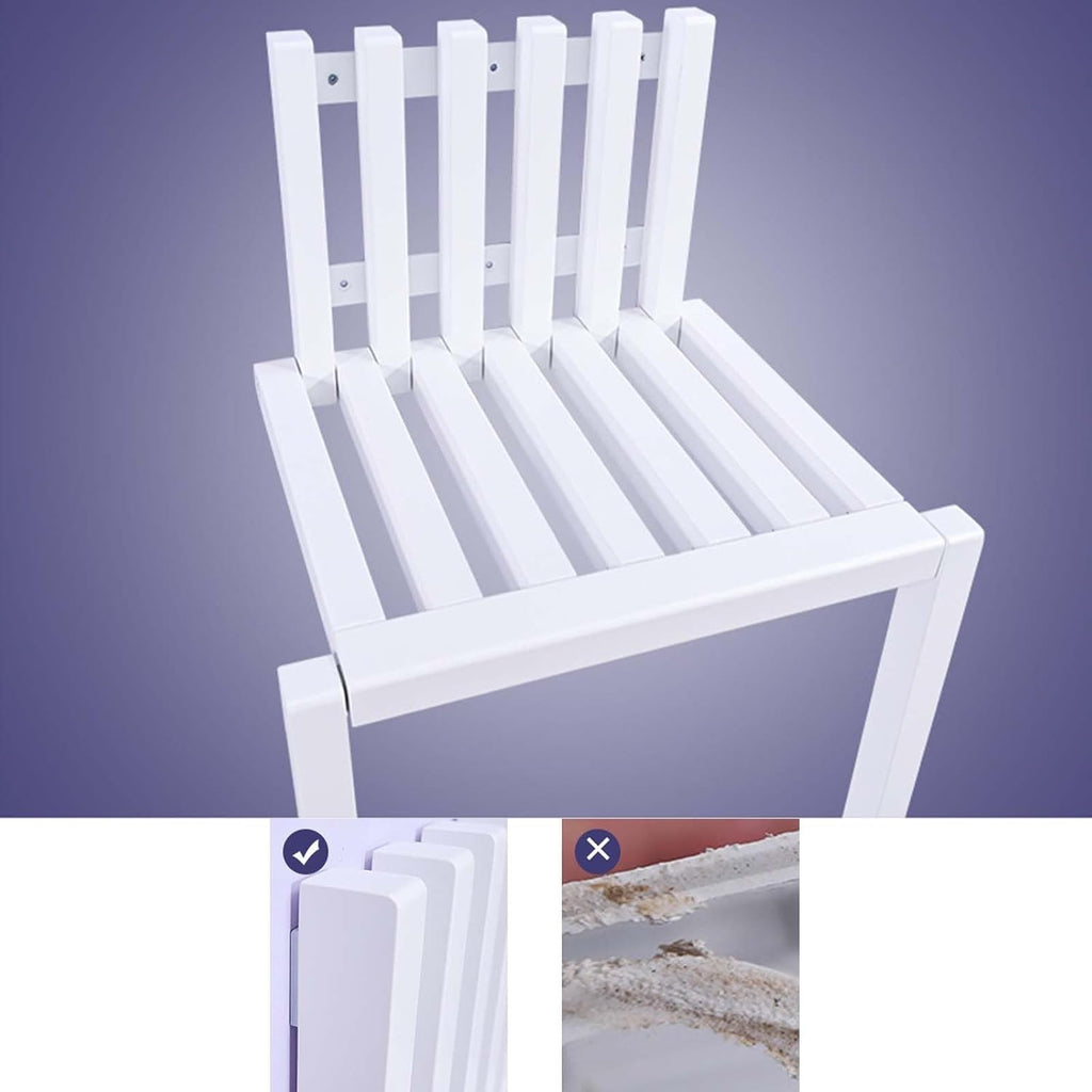 Solid Wood Folding Wall Mounted Stool with Supporting Legs X978