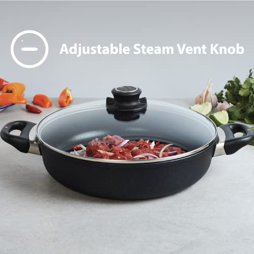 11" 5.3 Qt Nonstick Diamond Coated Aluminum Braiser with Lid D7308