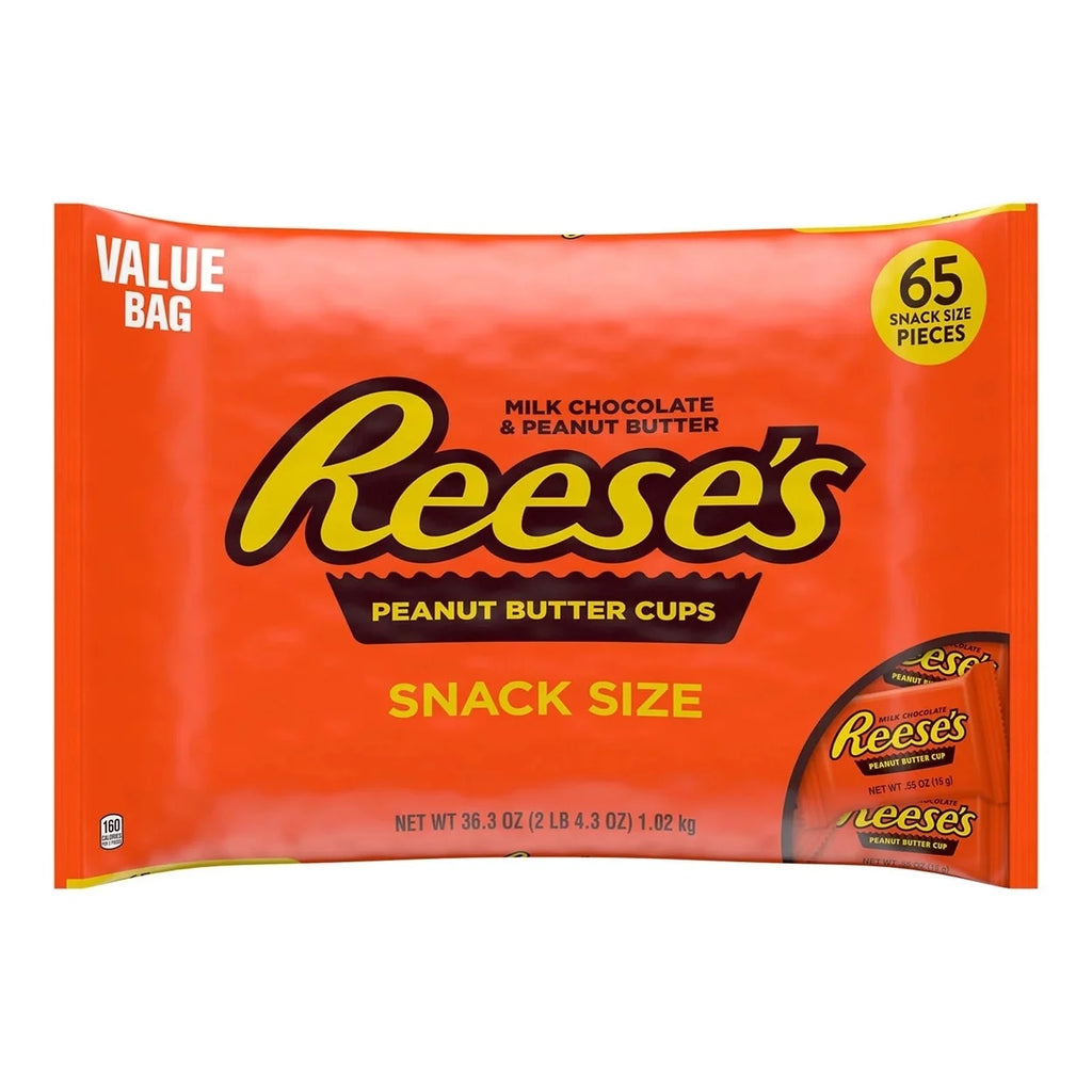 Milk Chocolate Peanut Butter Snack Size Cups Candy (36.3 Ounce) P752
