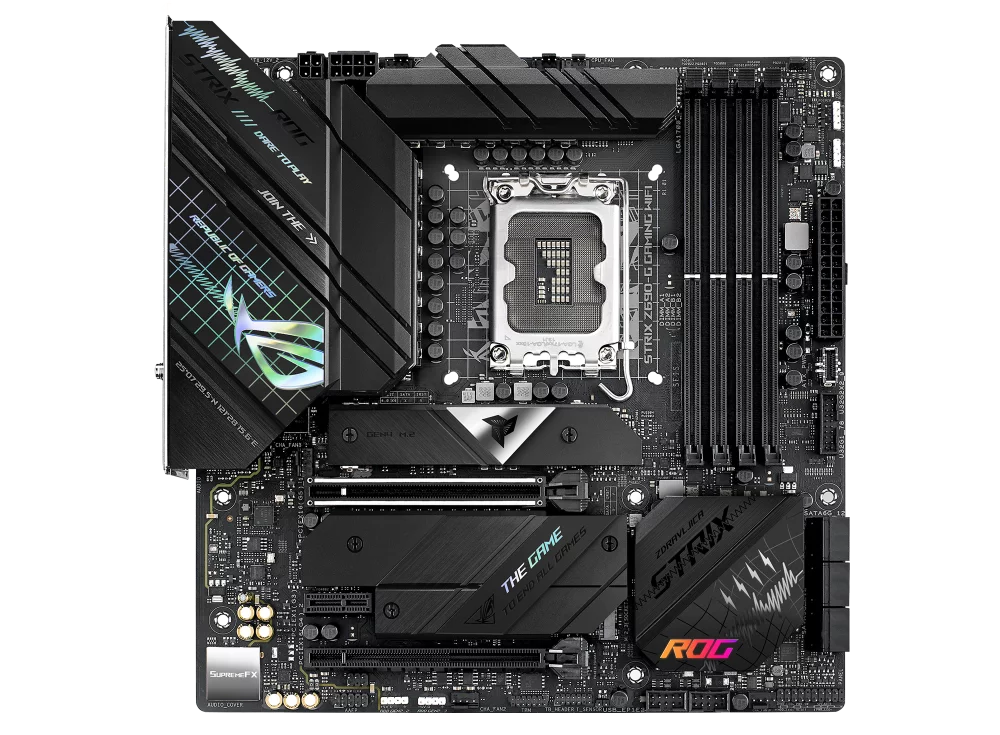 Micro ATX gaming motherboard with WiFi 6E, PCIe 5.0, DDR5, 2.5 Gb LAN, Bluetooth v5.2, Thunderbolt 4, 3x M.2 NVMe SSD M377