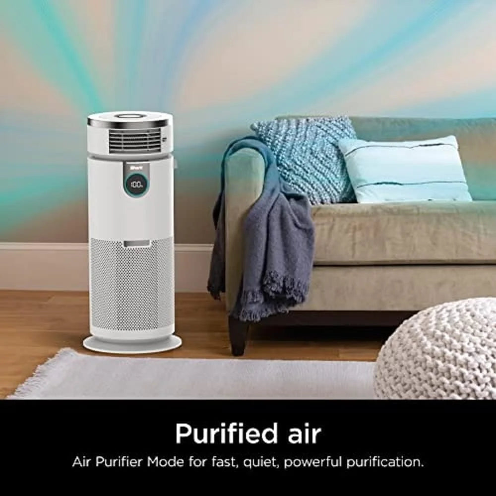 Open Box 3-in-1 Air Purifier Heater Fan HEPA Filter White A7609
