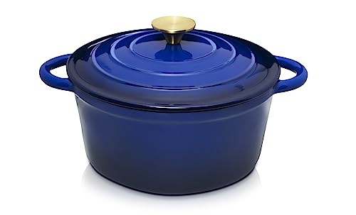 Red Enamel 5qt Cast Iron Dutch Oven I199