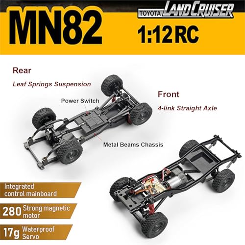 1/12 Scale 4x4 RC Crawler Truck with 2 Batteries W916602