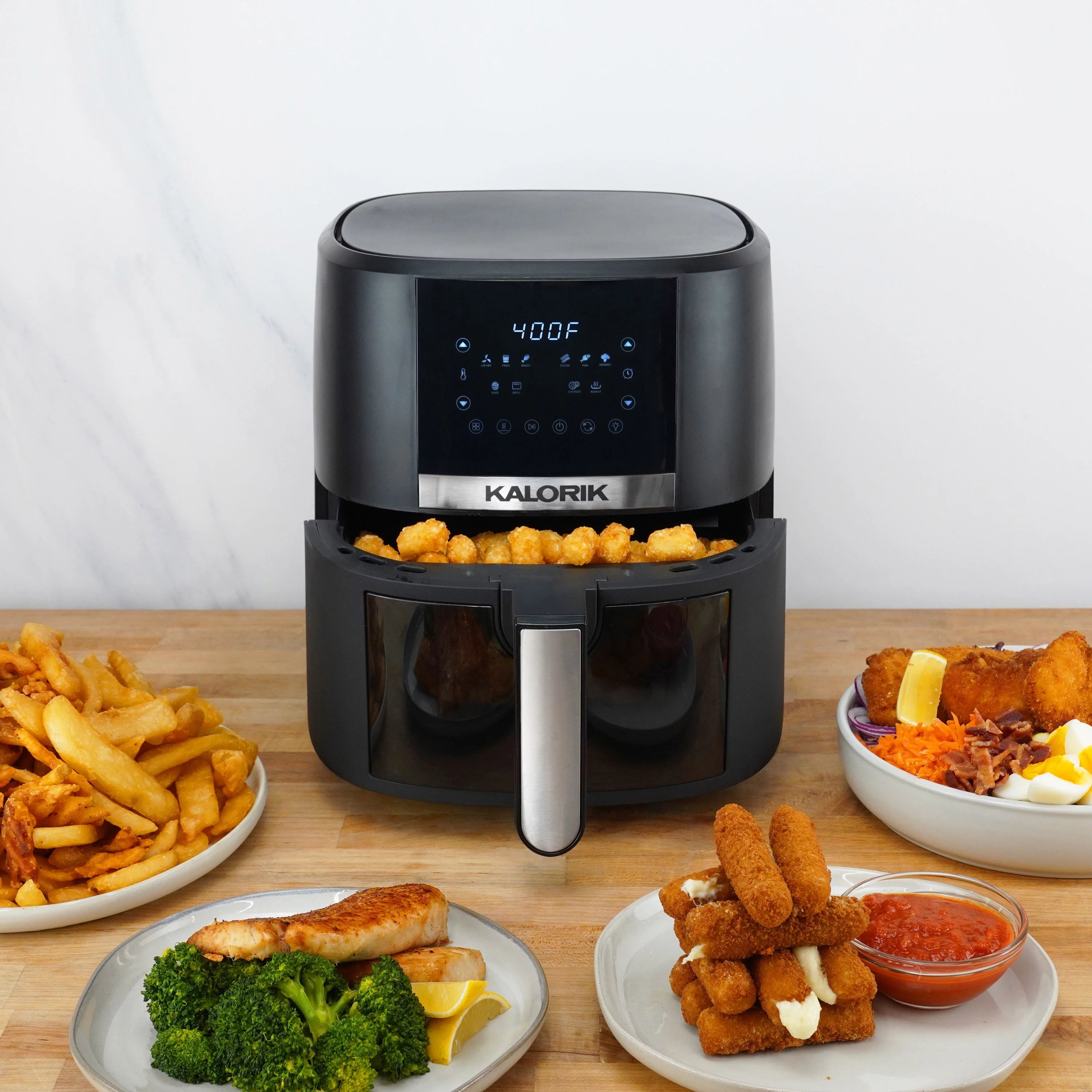 5 Quart Digital Air Fryer with Viewing Window, Black S31466