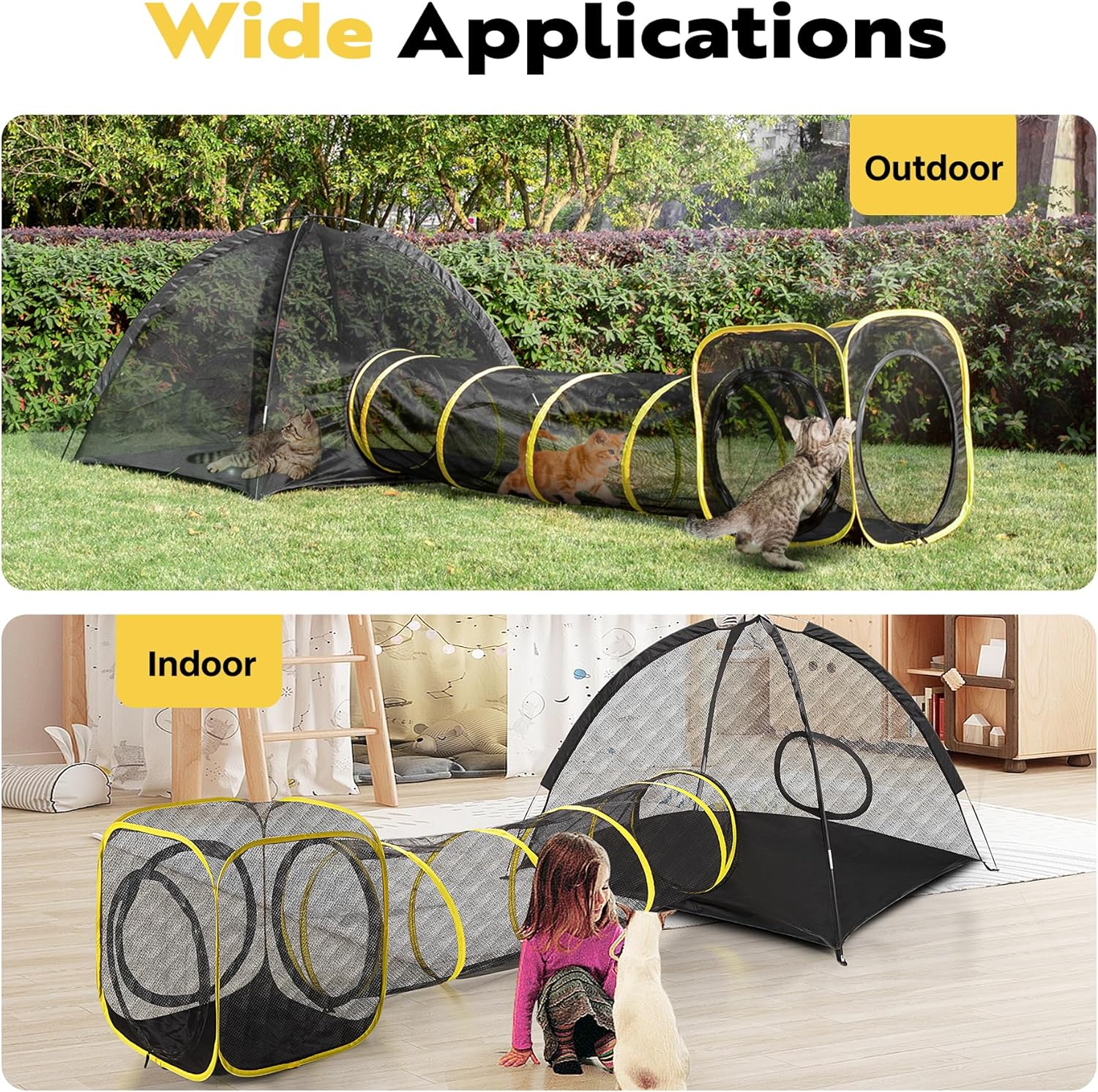 Outdoor Cat Enclosures Portable Catio with Cat Tent C3788
