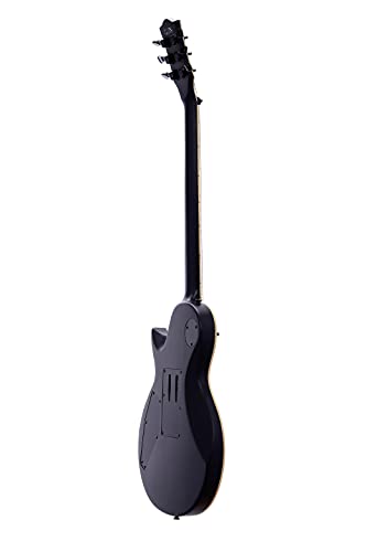 Satin Black Solid Body Electric Guitar with Floyd Rose Tremolo B317