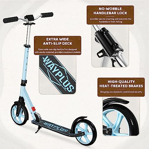 Kick Scooter, Foldable, Lightweight, 8IN Wheels, Max Load 240 LBS O840
