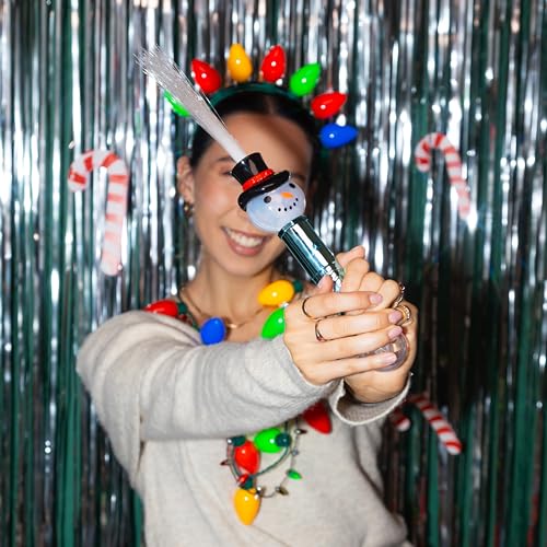 Christmas Fiber Optic Wands Light Up LED Holiday Toy 3 Pack Q844