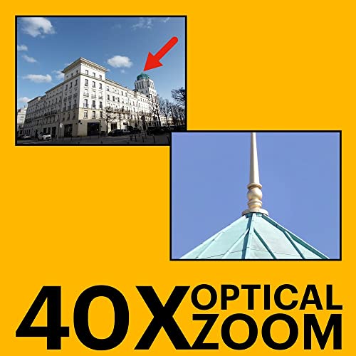 20MP Digital Camera 40X Optical Zoom 24mm Wide Angle Lens Optical Image Stabilization 1080P Full HD Video 3" LCD White W65566