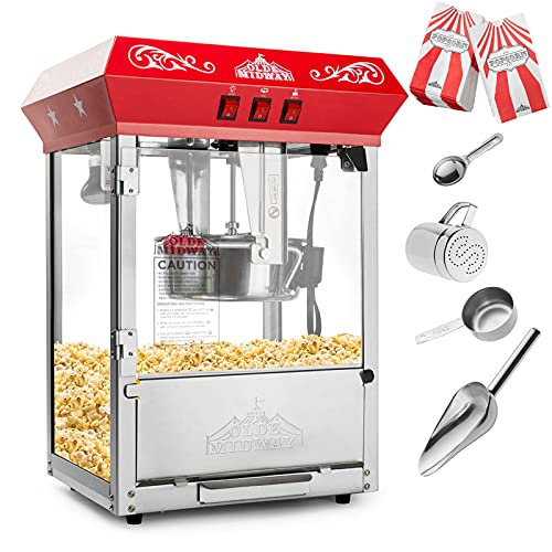 Black 8-Ounce Popcorn Machine N4007