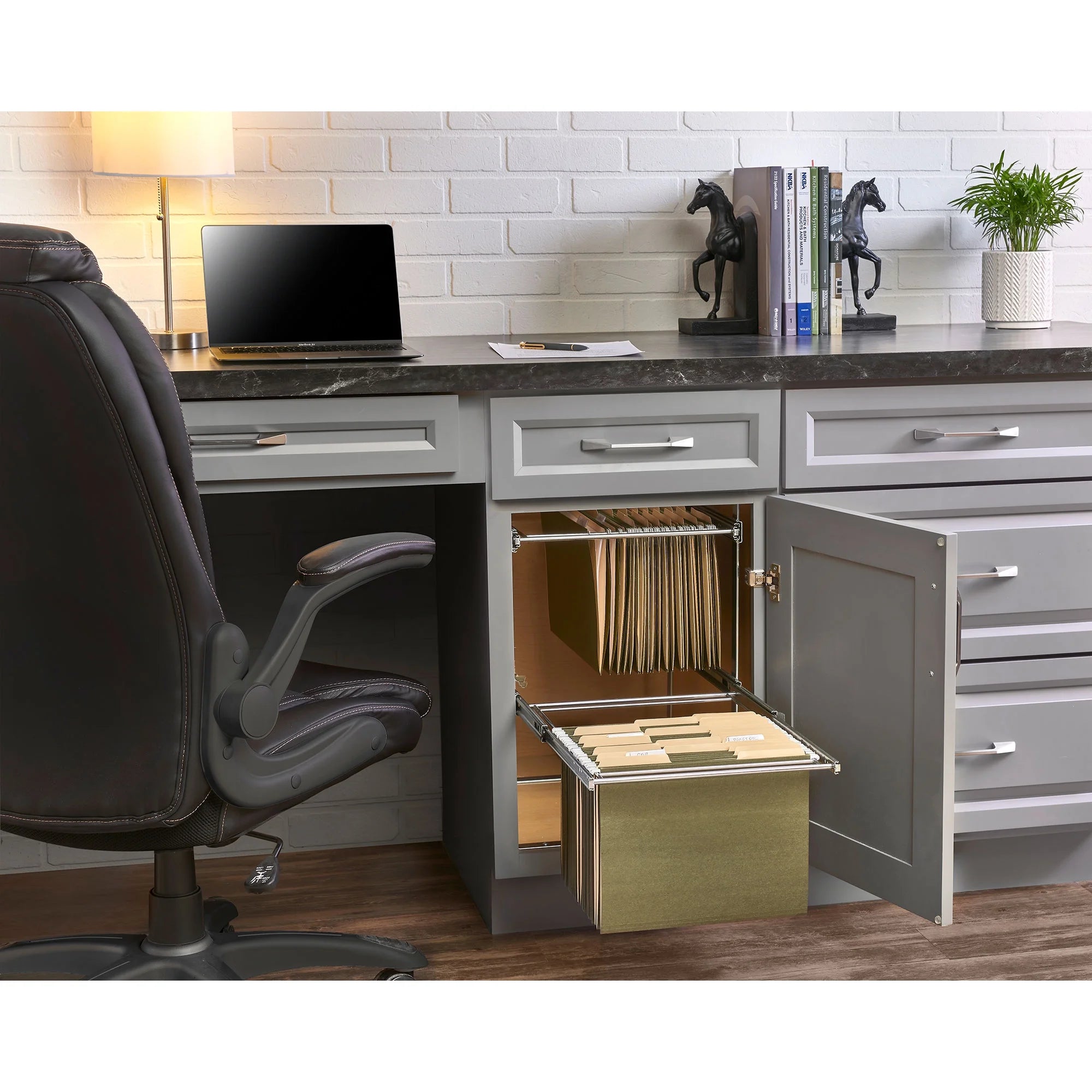 2 14.5" Tier Base Cabinet File Drawer Organizer System O643
