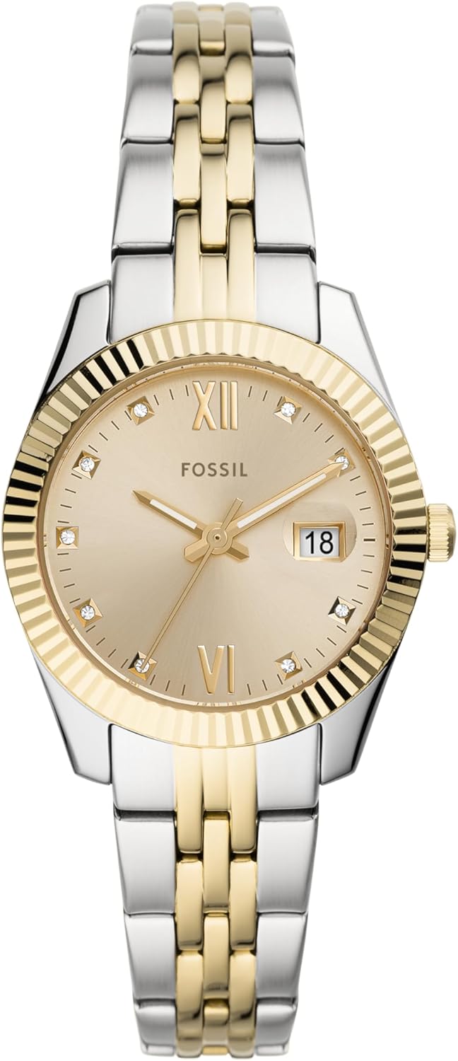 Gold Silver Stainless Steel Quartz Watch T573