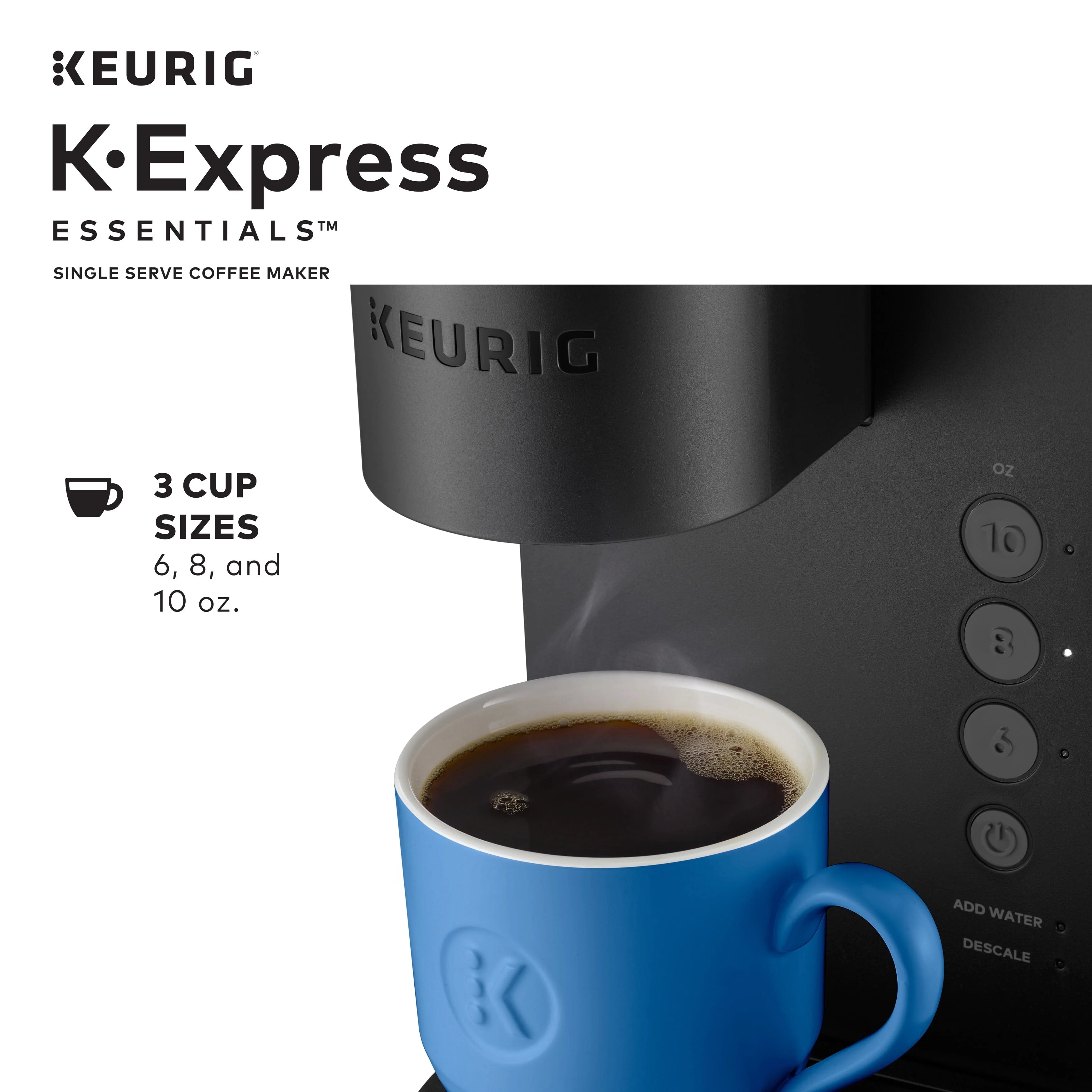 Black Single Serve K-Cup Pod Coffee Maker F535989