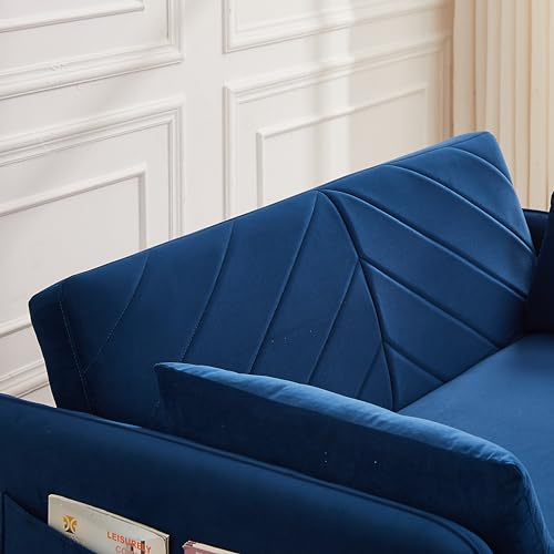 3-in-1 Velvet Sofa with Pullout Bed H70359