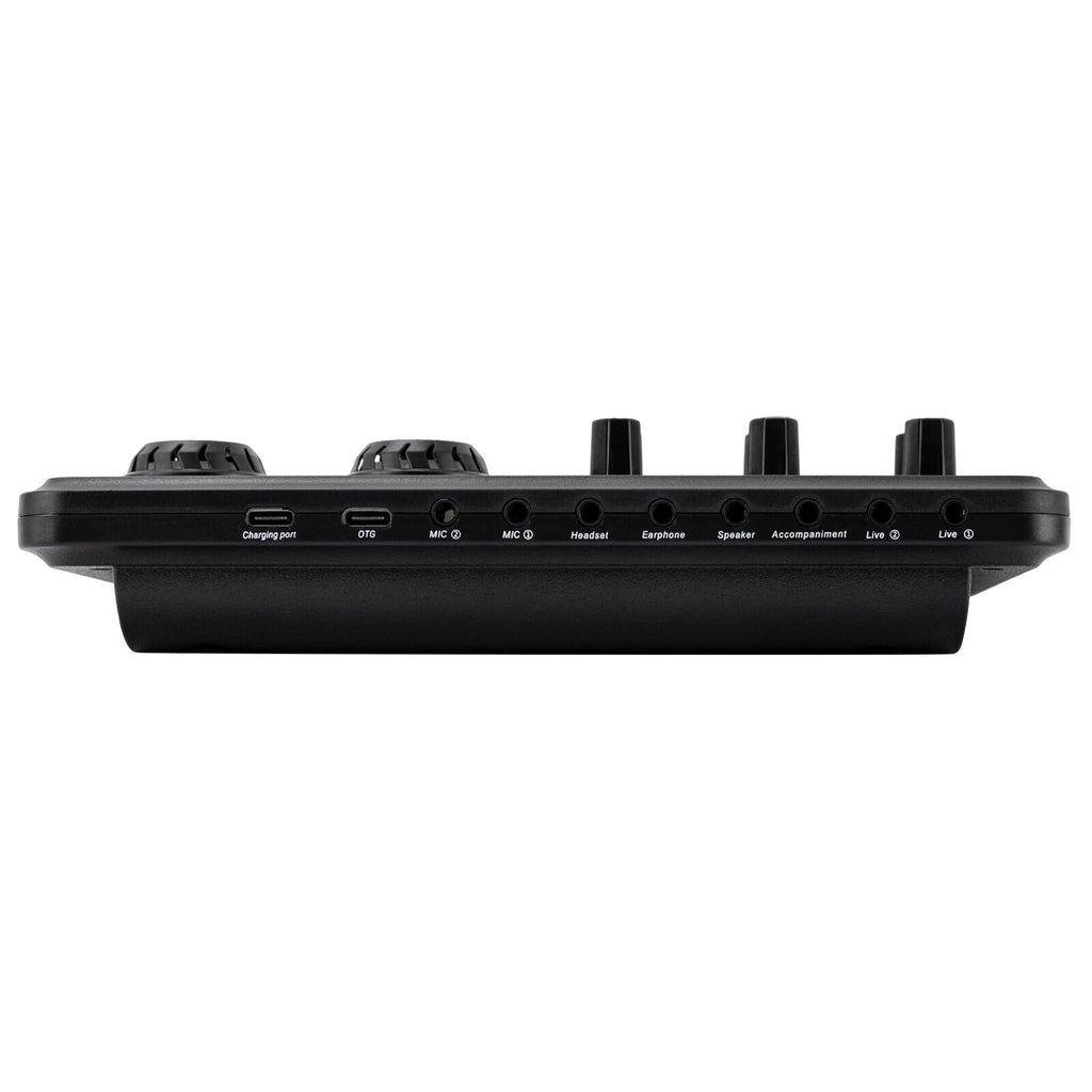 Sound Effects Board Audio Interface with Voice Changer and LED Lights E3801