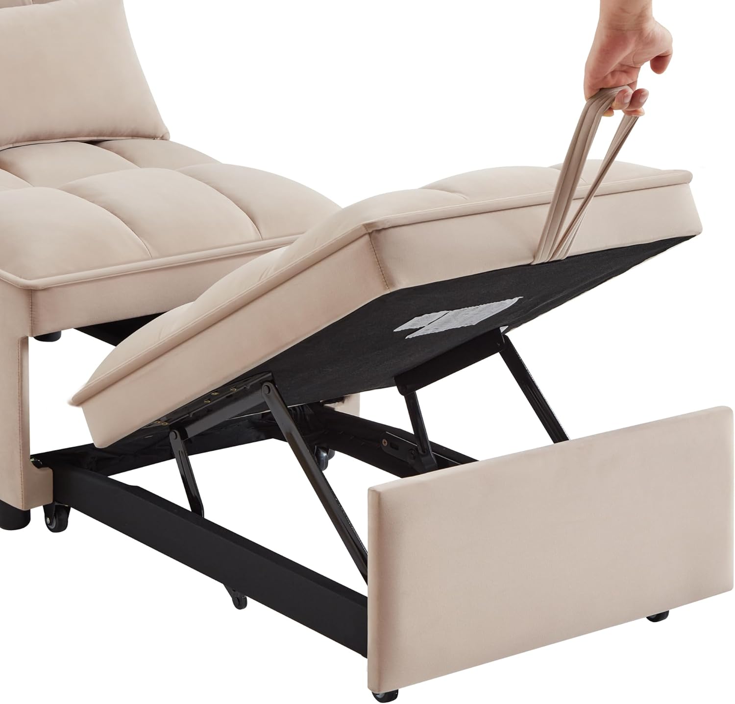 Gray Folding Single Sofa Bed F7728
