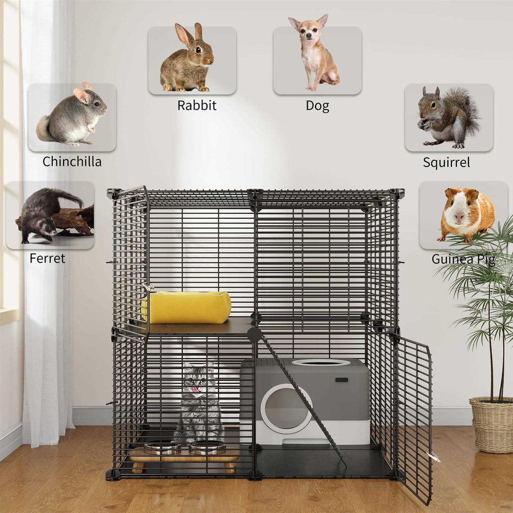 2 Tier Metal Cat Cage N9839